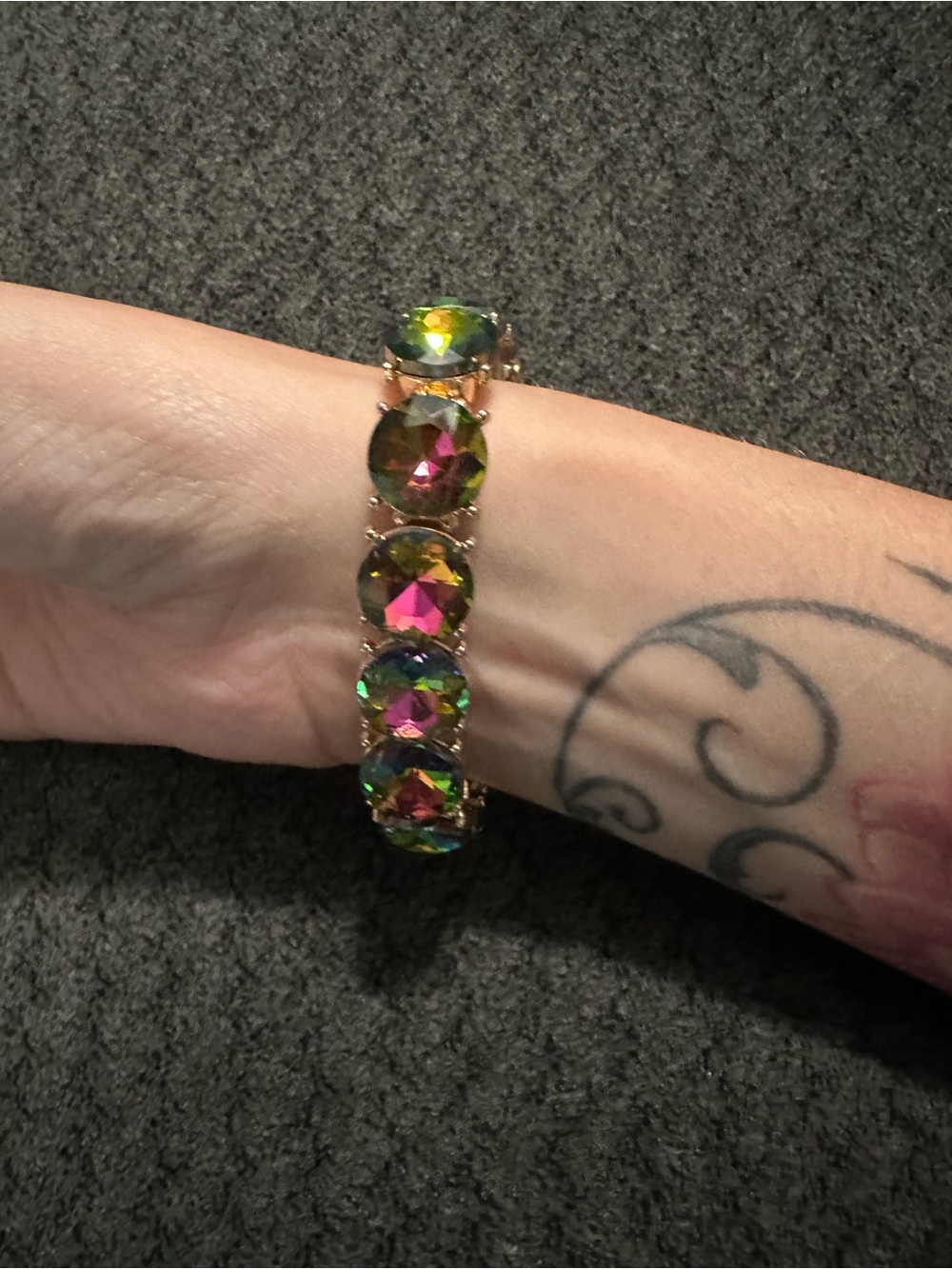 Multicolor Crystal Stretch Bracelet - Women Jewelry